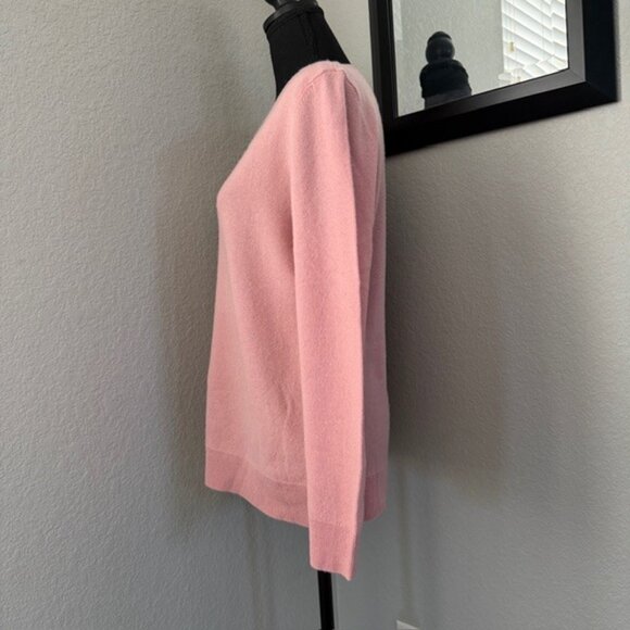APT 9 Cashmere Crew Neck Sweater Pink Large - Picture 5 of 10